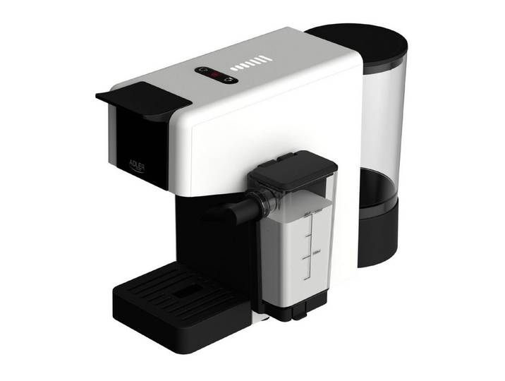 Adler Kapselmaschine, Mehrkapsel-Kaffeemaschine mit Milchsystem. für 8 Kapseltypen, 20 Bar