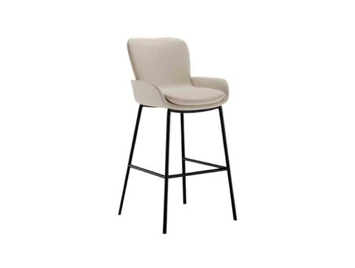 9bbhfJw4R Höhenhocker 75 cm hoher Hocker, Bartheken-Hochstuhl(Weiß)