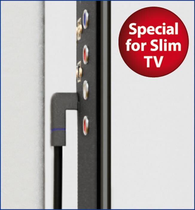 Meliconi Cavo Antenna Con Plug 90 Gradi 2 Mt Ant2m90-bianco