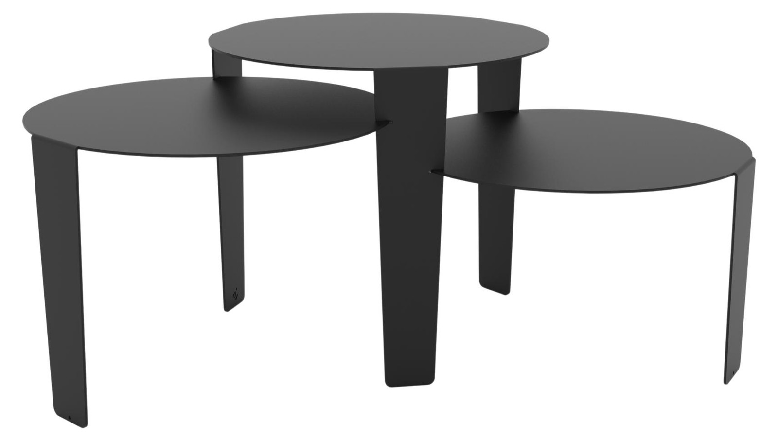 Steelful CASCADO Salontafel met nested tops