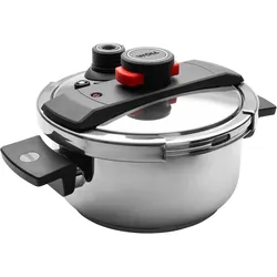 WOLL Schnellkochtopf  Pressure Pro ¦ silber ¦ Edelstahl ¦ Maße (cm): H: 12  Ø: 22.0
