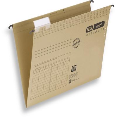 ELBA Hängemappe vertic1 230g/qm Karton naturbraun Packung mit 25 Stück