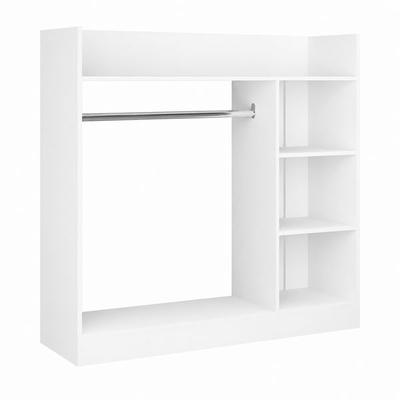 Holz Kleiderständer mit Regal & Stange Palosa L