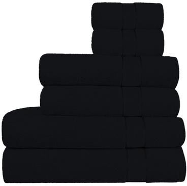 COZY TRENDS COLLECTION Superior Absorbent Zero Twist Cotton Bath Towel 6 Piece Set   600 GSM   2 Washcloths, 2 Hand Towels, 2 Bath Towels - 27''X54''