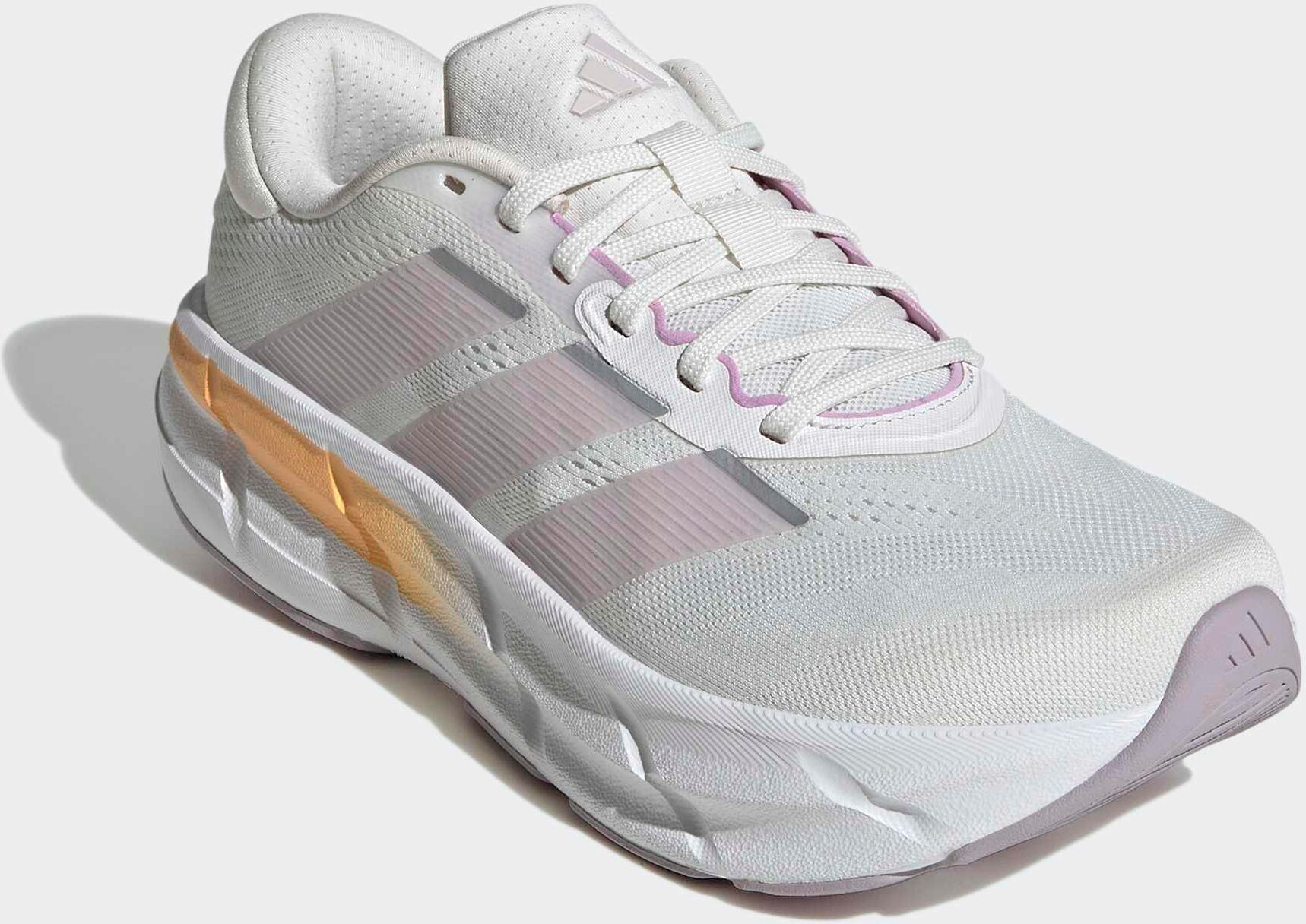 Laufschuh ADIDAS PERFORMANCE "QUESTAR 4", Damen, Gr. 38,5, weiss (cloud weiß, ice lila, acid orange), Synthetik, Textil, Schuhe Laufschuh cloud weiß, ice lila, acid orange 38,5