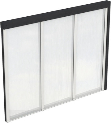 Seitenwand Polycarbonatplatten SKAN HOLZ 255 x 200 cm anthrazit