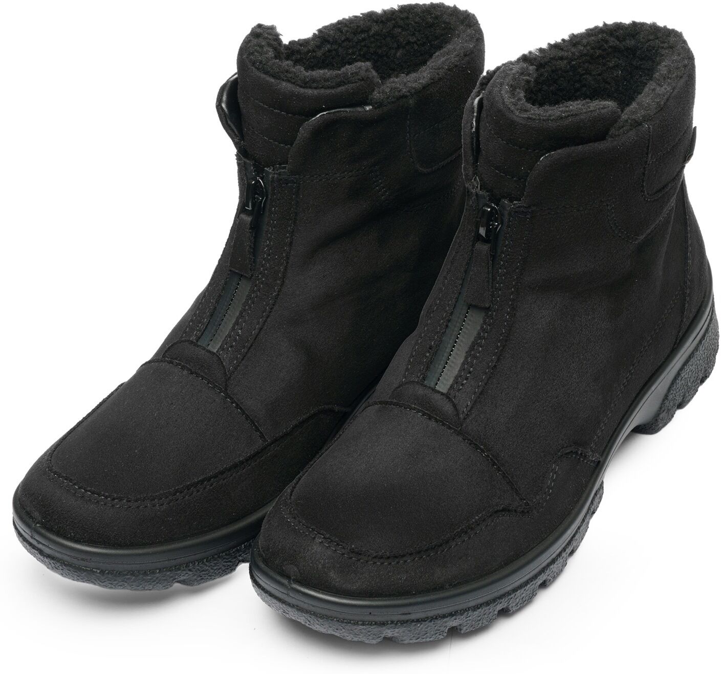 Winterstiefelette ARA "SAAS FEE", Damen, Gr. 4 (37), Warmfutter, schwarz, Lederimitat, unifarben, Schuhe Winterstiefelette, Snowboots, Winterstiefel mit Gore-Tex schwarz 4 (37), Warmfutter