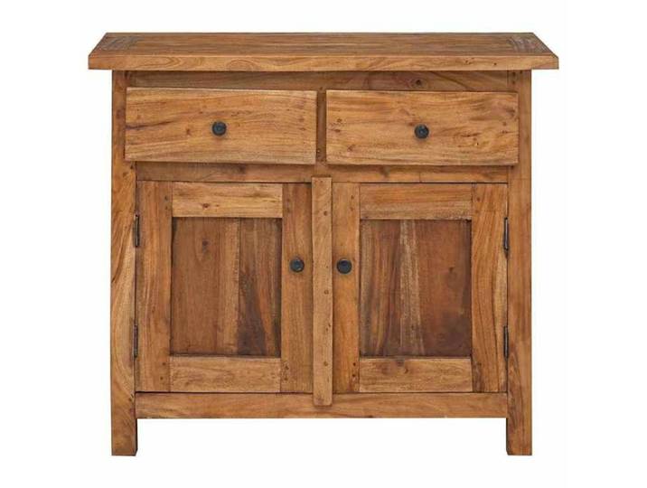 Elégant Placard/Cabinet de salon Brun - Buffet bois d'acajou massif 75x30x65cm PRO2854122646428