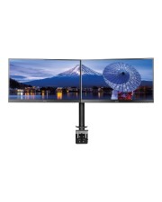 iiyama Verstellbarer Arm für 2 Monitore Schwarz Bildschirmgröße: 25.4-76,2 cm 10"-30" Tischmontage optional (DS1002C-B1)