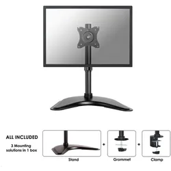 Neomounts Select NM-D335 Flachbildschirm Tischstandfuß neigbar 10-30Zoll, schwarz