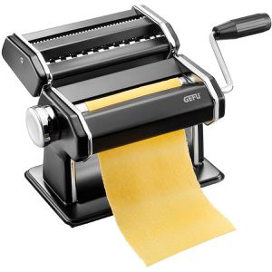 Gefu Nudelmaschine Pasta Perfetta Nero, schwarz, manuell, aus Kunststoff / Edelstahl, 9 Teigstufen
