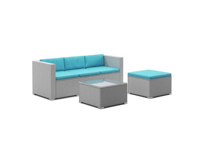 Kissenbezug für Rattanlounge NIZZA türkis