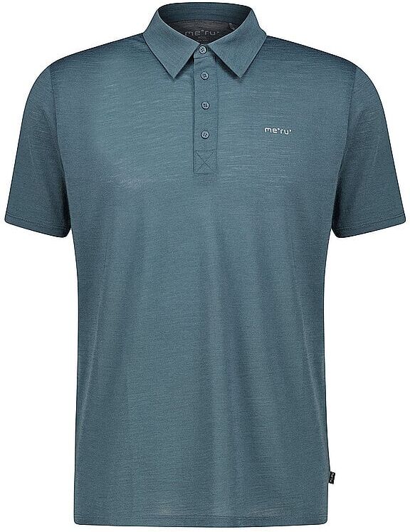MERU Herren Funktionspolo Monforte Woolmix dunkelblau   L M