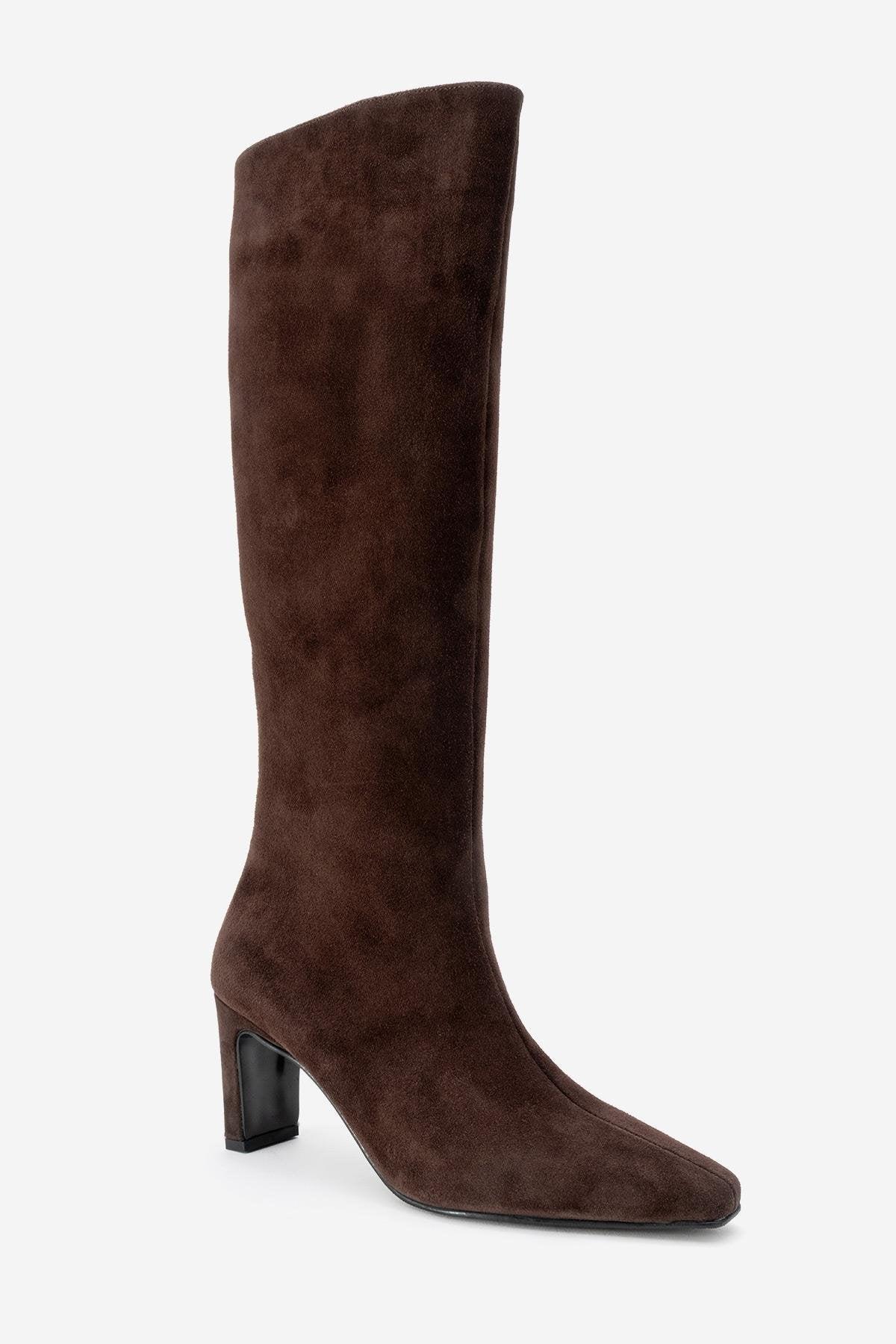 Velencia Leder Kniehoch Stiefel
