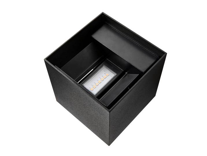 Milda Kubi Außenwandleuchte Black - Nordlux - Modern - Aluminium - Bündig