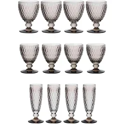 Villeroy & Boch Wein- & Sektgläser Boston Coloured, Weingläser, Grau