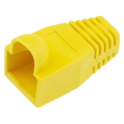ACT RJ45 yellow boot for 6.5 mm cable. Color: Yellow Cable boot rj45 6.5mm yellow (TT4524)