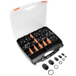 Quadrios 2102CA110 Kabelverschraubung Sortiment PA66 Schwarz (RAL 9005) 1 Set