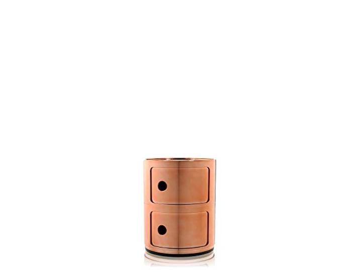 Kartell Componibili, 2 Elements, Kupfer, Runde Basis
