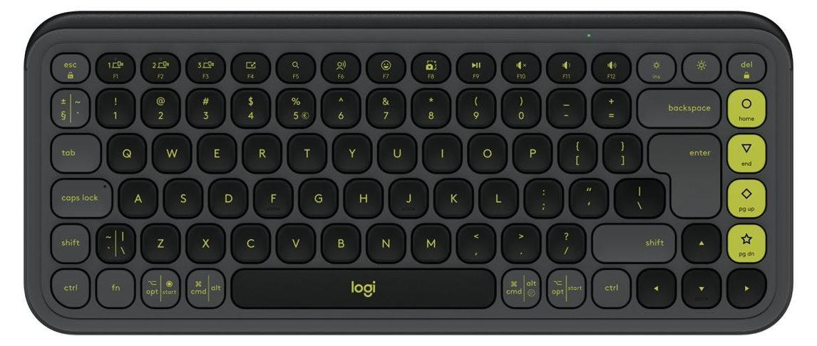 Logitech POP ICON KEYS Mini Draadloos Bluetooth Toetsenbord met Schaarmechanisme QWERTY-indeling Grijs