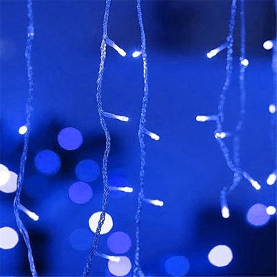 Eiszapfen Lichterkette Dekorlicht IP44 Outdoor Feiertagslichter Eiszapfen Vorhanglichter 3.5M 5M 96LEDs 216LEDs Flexible Lichterkette für Neujahrsfeier Dekoration Girlande Farbevolle Beleuchtung