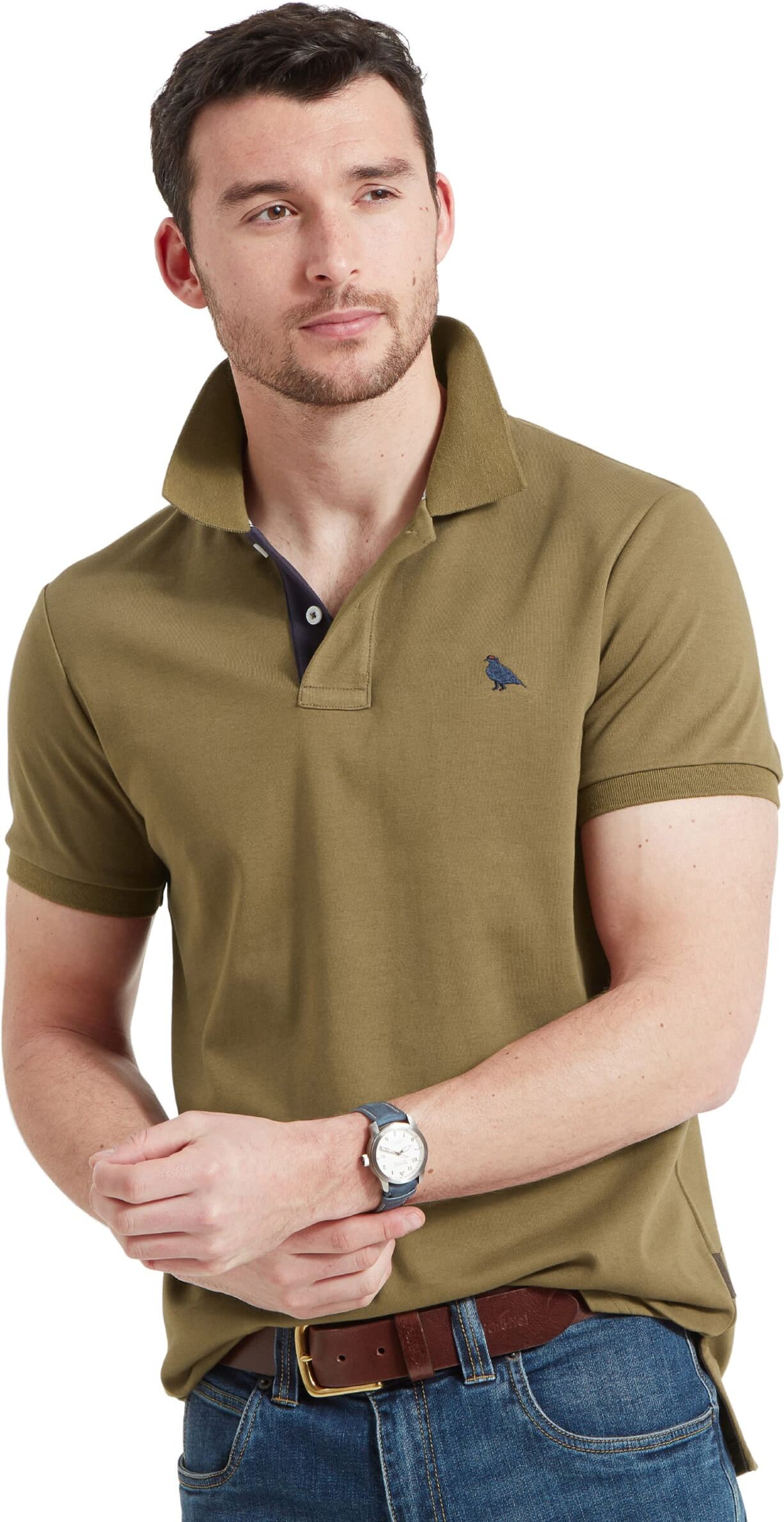 Schöffel Country St Ives Jersey Polo Shirt - Green - Size S - Men