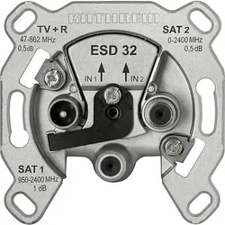 KATHREIN SAT-Steckdose 3fach Einzeldose, Twin ESD 32