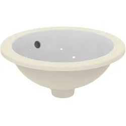 Ideal Standard Unterbau Waschtisch Connect E505201 38 cm, weiss ohne Hahnloch, mit Überlauf