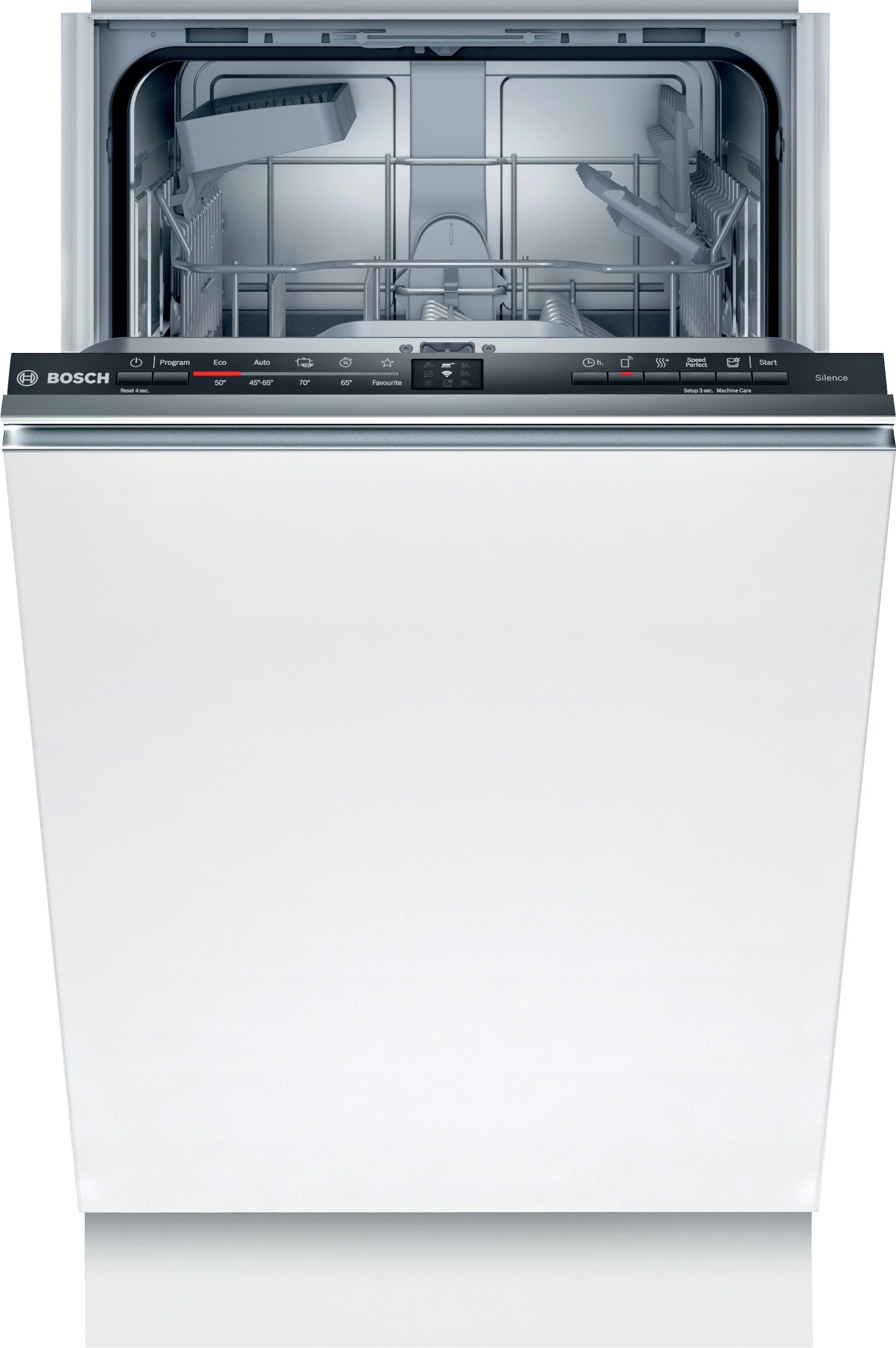 Bosch vollintegrierbarer Geschirrspüler "SPV2IKX10E", Energieeffizienz: F, weiß, B:44,8cm H:81,5cm T:57,3cm, Geschirrspüler, InfoLight - erlischt bei Beendigung des Spülvorgangs, vollintegrierbarer Geschirrspüler