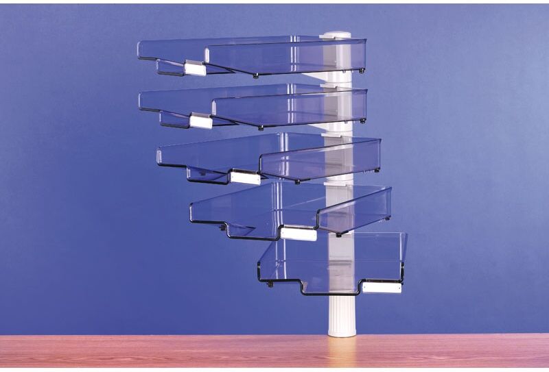 B2B Partner Turm mit 5 Paletten, schwarz