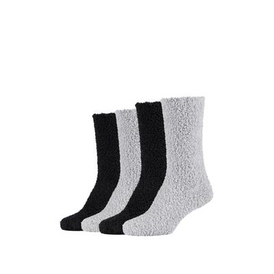 Socken CAMANO "warm & cozy", Damen, Gr. 39-42, schwarz (schwarz mix), Elasthan, Polyester, normal, Socken Socken, bequem, weich, soft, kein Einschneiden, winter warm cozy