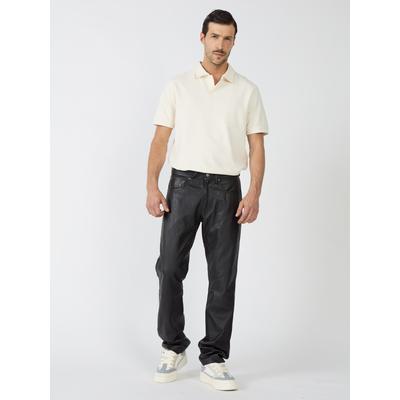 Lederhose JCC "31020354", Herren, Gr. 54, Normalgrößen, schwarz, Obermaterial: 100% Lammnappa. Innenfutter: 100% Polyester, Hosen