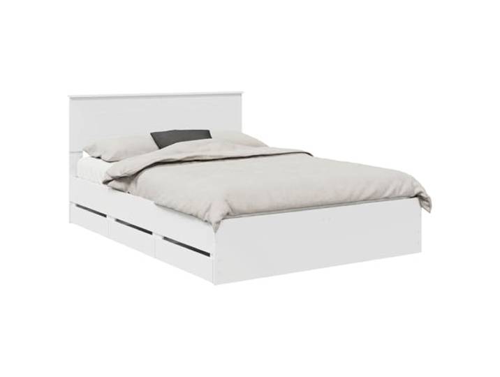 PUGYNBK Bettgestell 160 x 200 cm, Holz, Ingenieur Versteckte Aufbewahrung, feste Lamellenbasis, minimalistischer Stil, einfache Reinigung