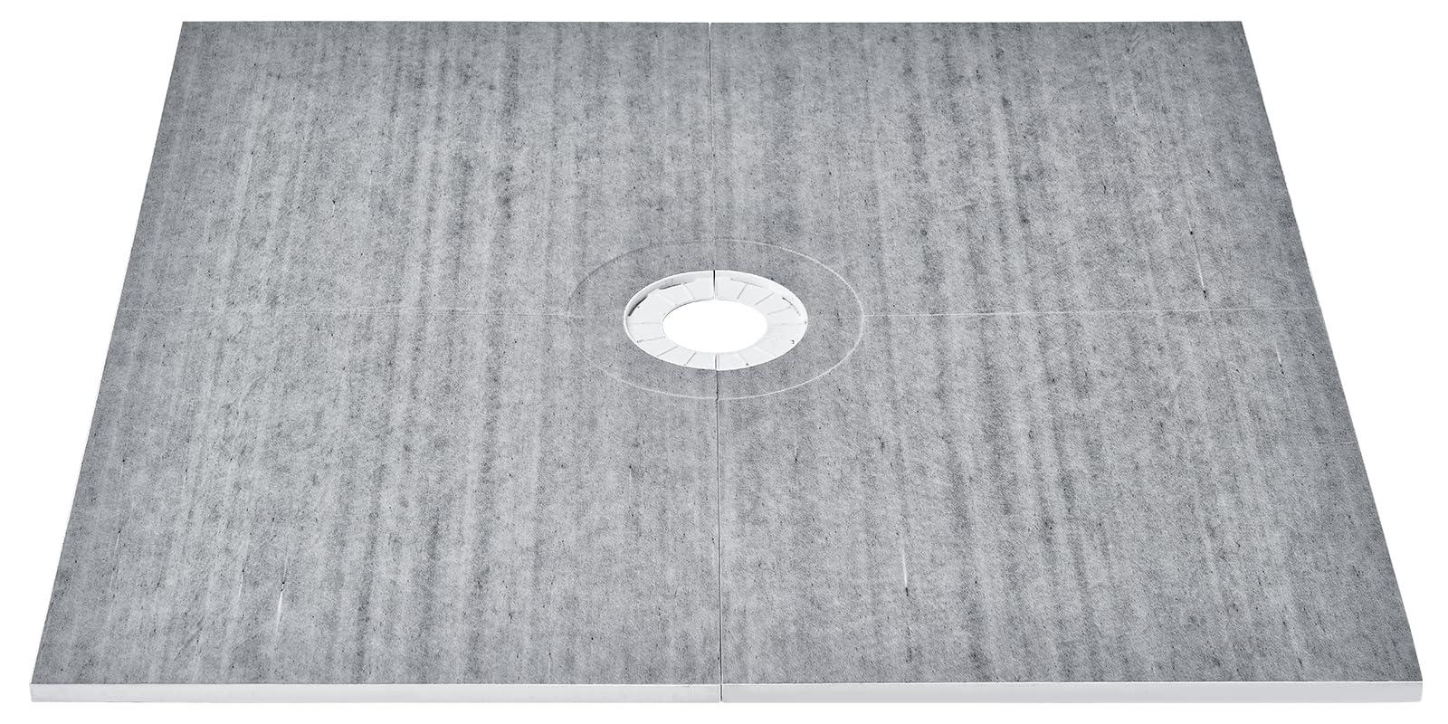 Duschpaneel-Kit 1828x1828 mm mit Mittelabfluss, EPS, wasserdicht
