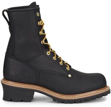 "Carolina Elm 8"" Logger - Mens 13 Black Boot E2"