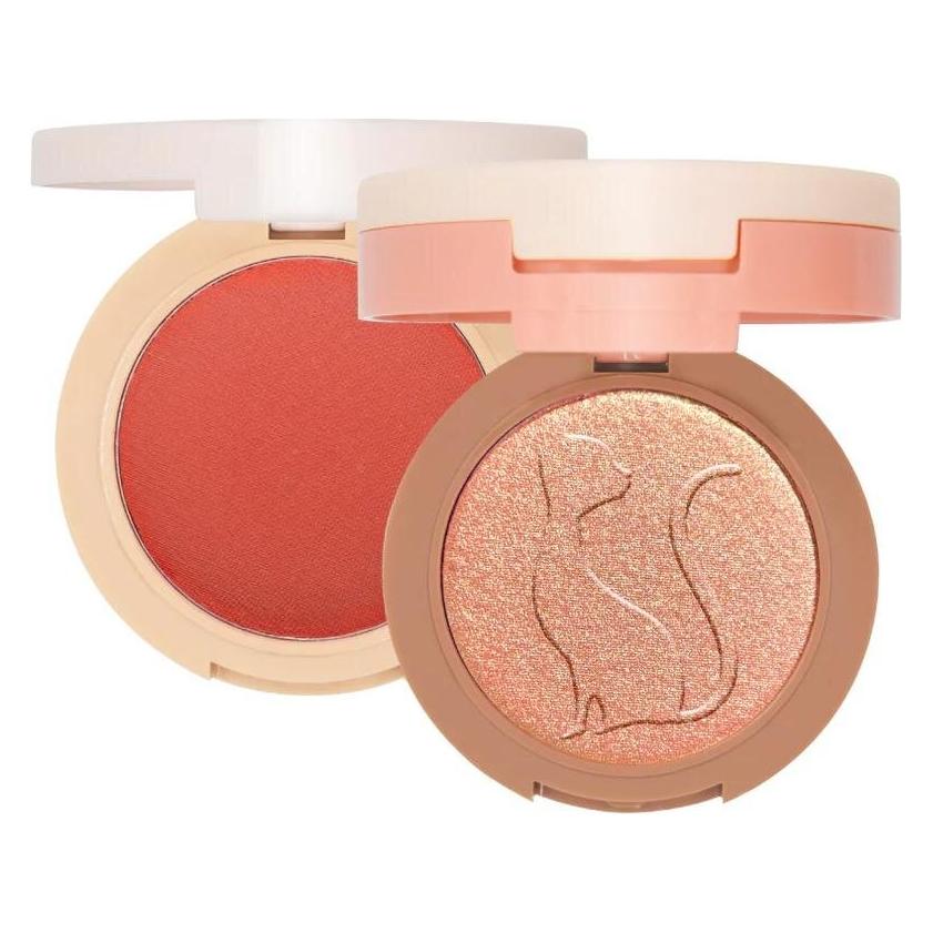 J.Cat Beauty 2 In 1 Piece Of Cake Blush and Highlighter Mcflirty (goldener Korallenton, McFlirty) (10602233)