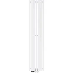 BADHEIZKÖRPER Stella 370x1600 mm Weiß mit Ventil Durchgang