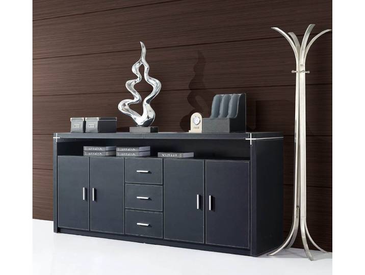 Xlmoebel Kommode XLMOEBEL MDF-Kommode in Holzoptik, elegant und vielseitig (Einzelartikel), Made in Europa