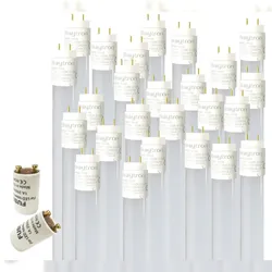 Aigostar 25x T8 LED Glas Röhre Tube Leuchtstoffröhre inkl. LED Starter 120cm Neutralweiß