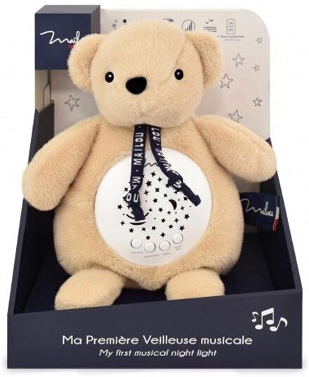 Veilleuse musicale Ours beige - Maïlou Tradition