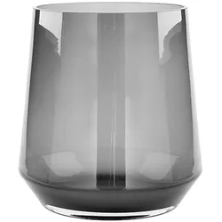 Vase/Windlicht LINEA (DH 21x22 cm) - grau - DH 21x22 cm