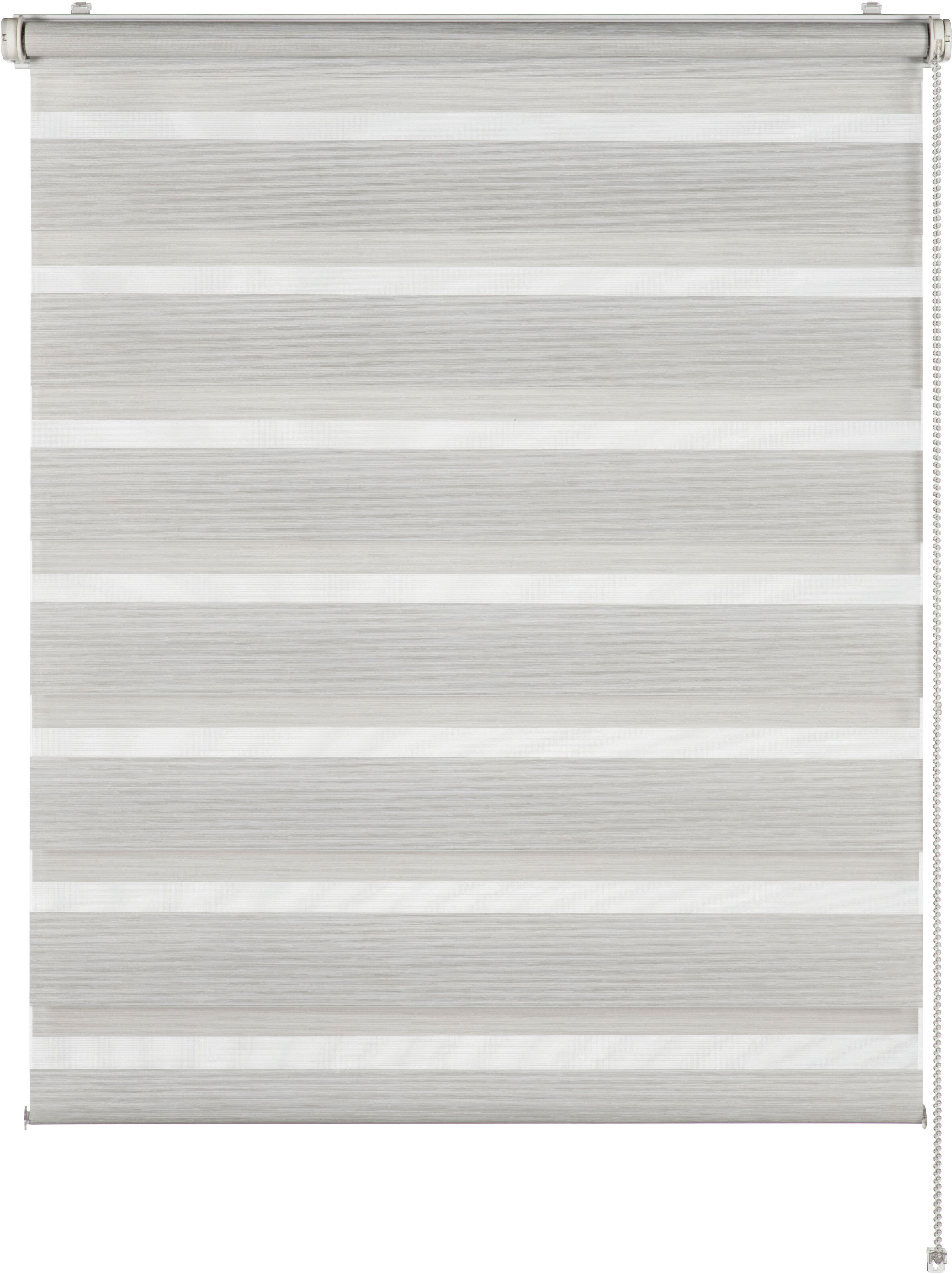 Doppelrollo "Tilda", beige (hellbeige struktur), B:100cm H:150cm, Polyester, SCHÖNER WOHNEN-KOLLEKTION, Rollos, Doppelrollo, geklemmt, silberne oder weisse Rollo-Technik hellbeige struktur 150cm, einseitig verschiebbar, 100cm