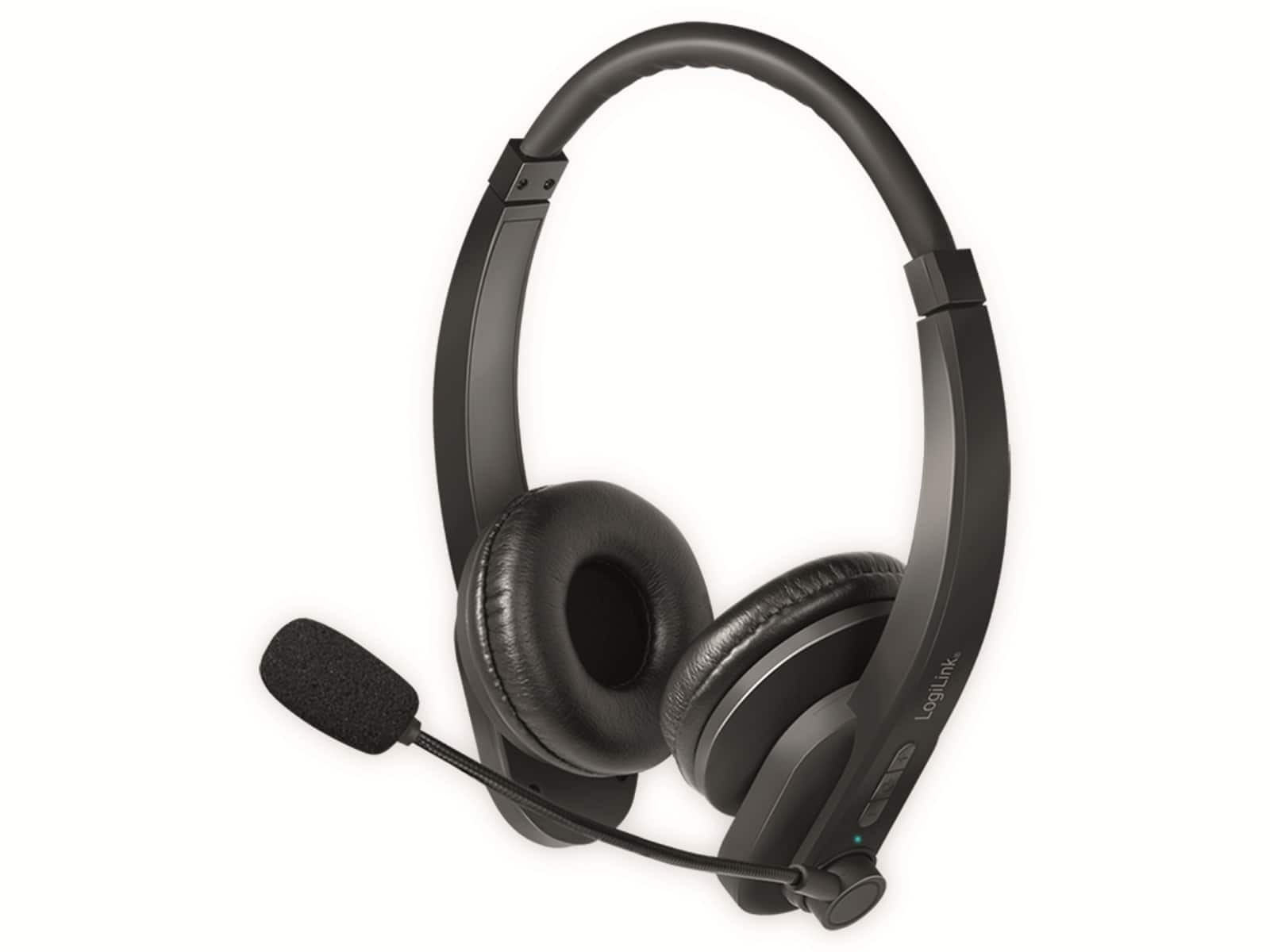 LogiLink BT0060 Bluetooth 5.0 Stereo Headset - Zwart