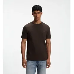 BOSS für Herren. 50508243 Braunes Tegood-Shirt (XL), Lässig, Baumwolle, Kurzarm