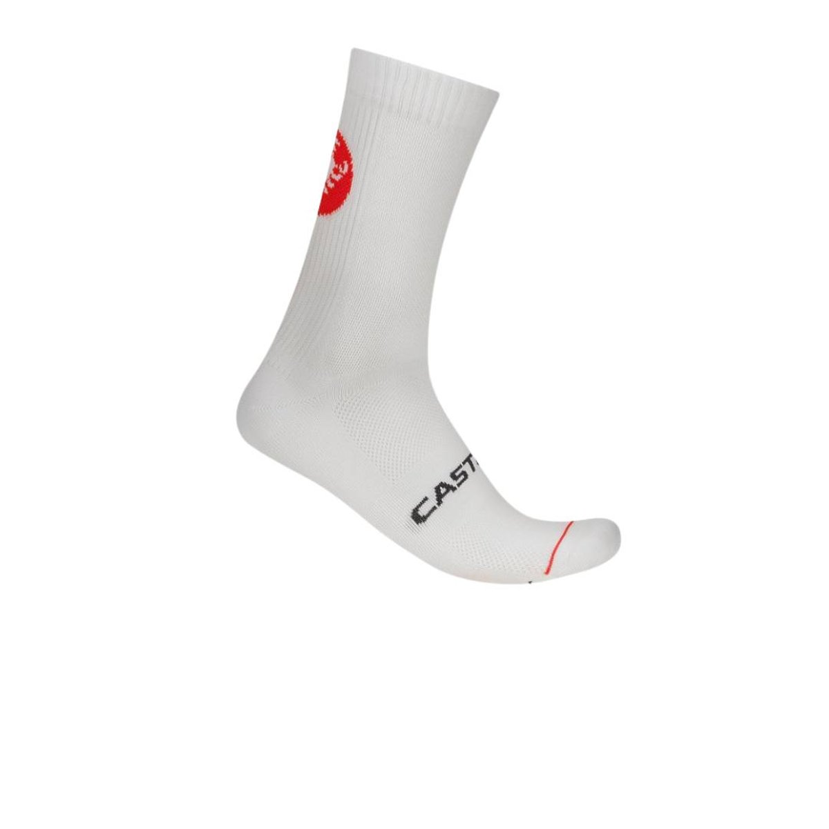 Meias Castelli Entrata 18 Branco, Tamanho S/M Unisex