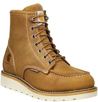 "Carhartt 6"" Waterproof Wedge Steel Toe Boot - Womens 8.5 Brown Boot Medium"