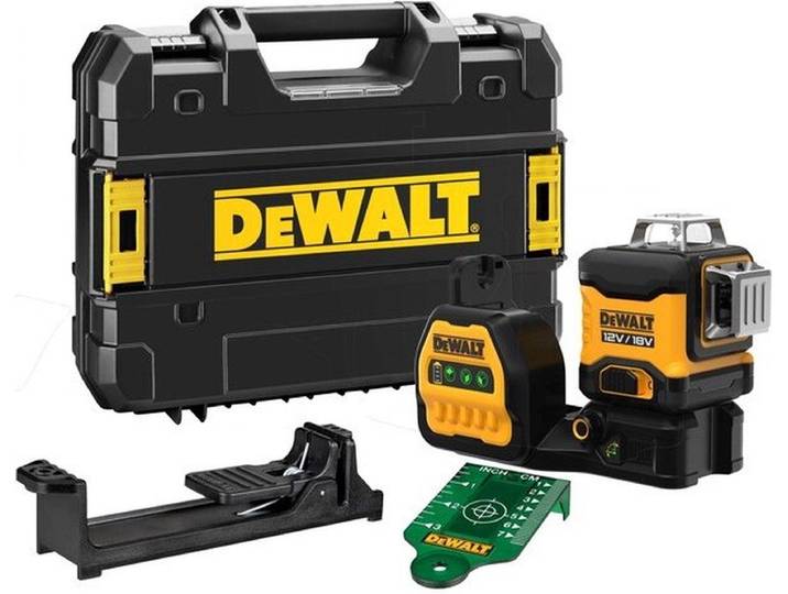 DeWalt DCE089NG18 - Kruislijnlaser - 3x 360° lijnen - Groen