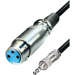 MATR A130L - Mikrofonkabel, Klinkenstecker / XLR-Kupplung, 0,2 m