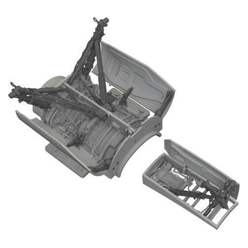 Eduard F-16C wheel bays & legs standard PRINT for Tamiya (6481167)