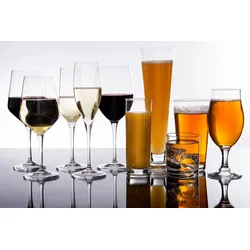 6x Bormioli Rocco Pint Glas, Eichstrich bei 0,4 Liter